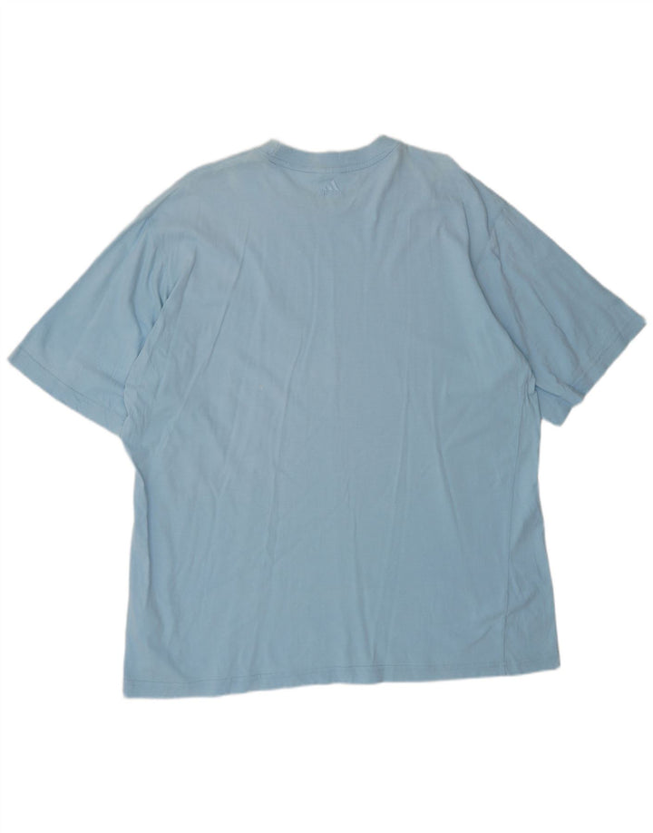 ADIDAS Herren T-Shirt Top XL Blau Baumwolle