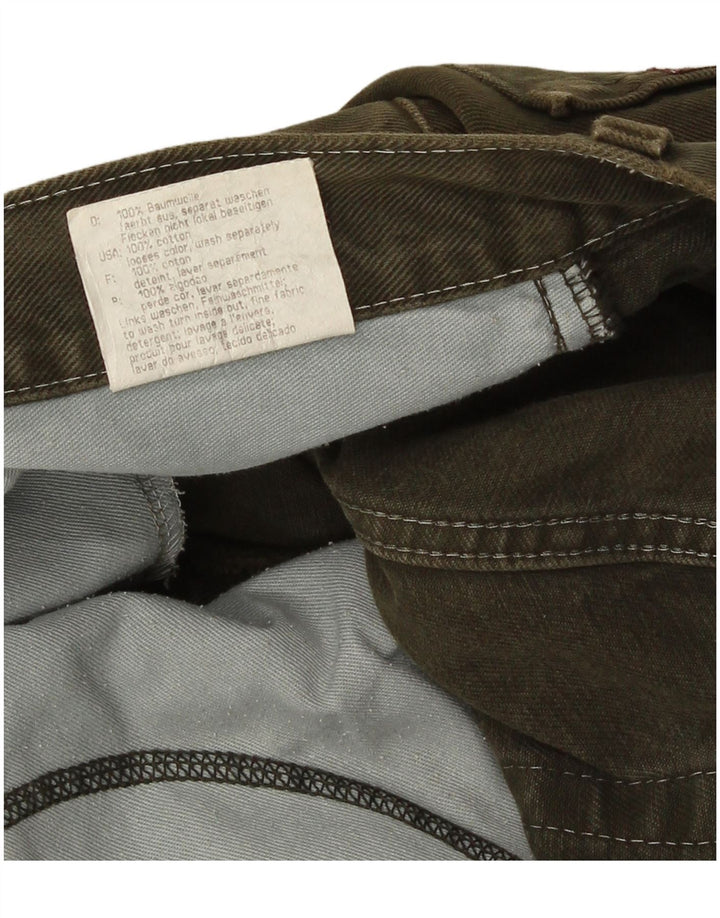 Mustang Herren Straight Jeans W36 L32 Grüne Baumwolle