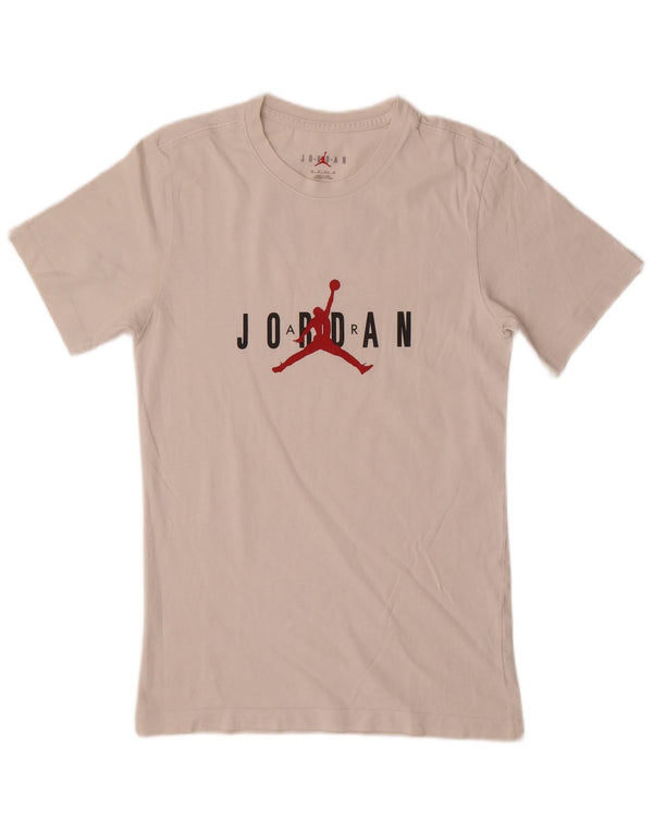 Jordan Herren Grafik T-Shirt Top XS Weiße Baumwolle