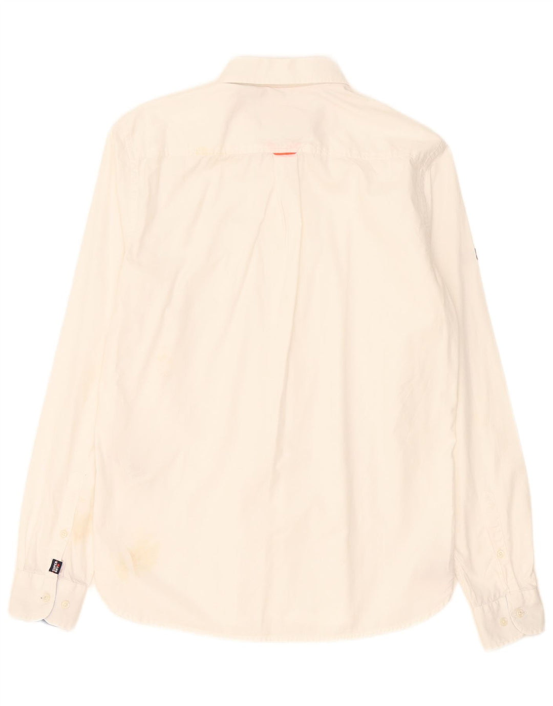 Superdry Herren-Hemd, Größe S, weiße Baumwolle