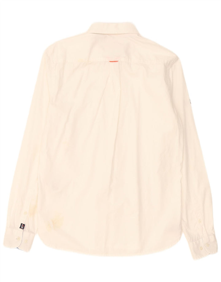 Superdry Herren-Hemd, Größe S, weiße Baumwolle