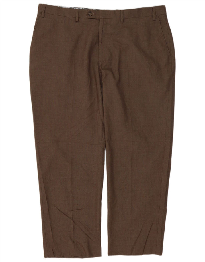 Gerade Anzughose für Herren von Izod, W40, L29, braun, Polyester