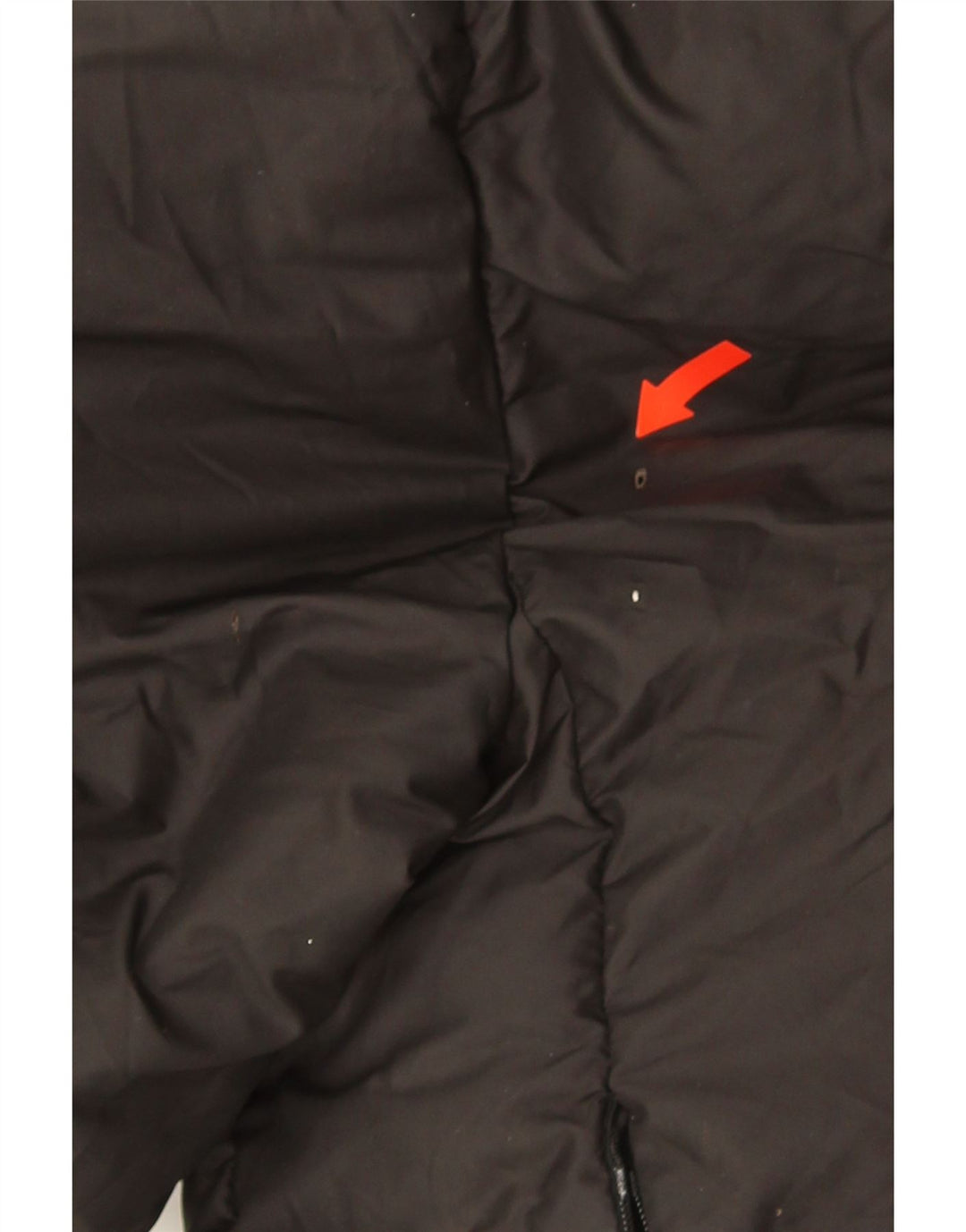 Zara Damen Crop Hooded Übergroße wattierte Jacke UK 10 Small Schwarz Polyester