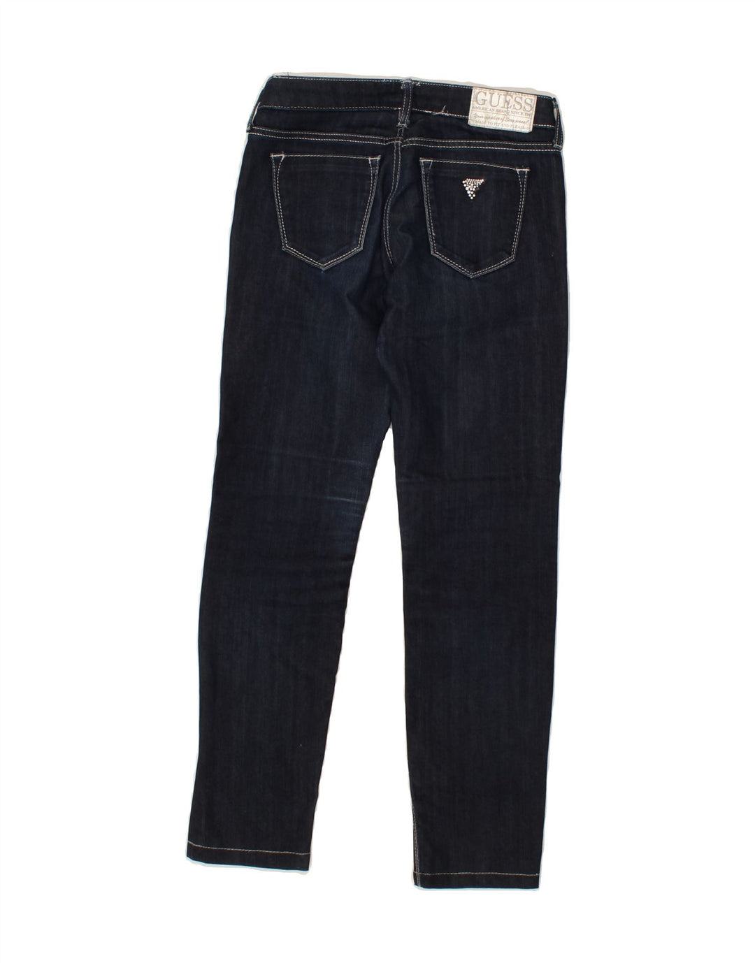GUESS Womens Slim Jeans W27 L27  Navy Blue Cotton Vintage Guess and Second-Hand Guess from Messina Hembry 