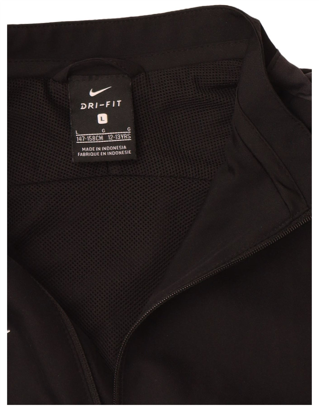 Nike Jungen Dri Fit Trainingsanzug-Top-Jacke, 12–13 Jahre, Größe L, Schwarz, Farbblock