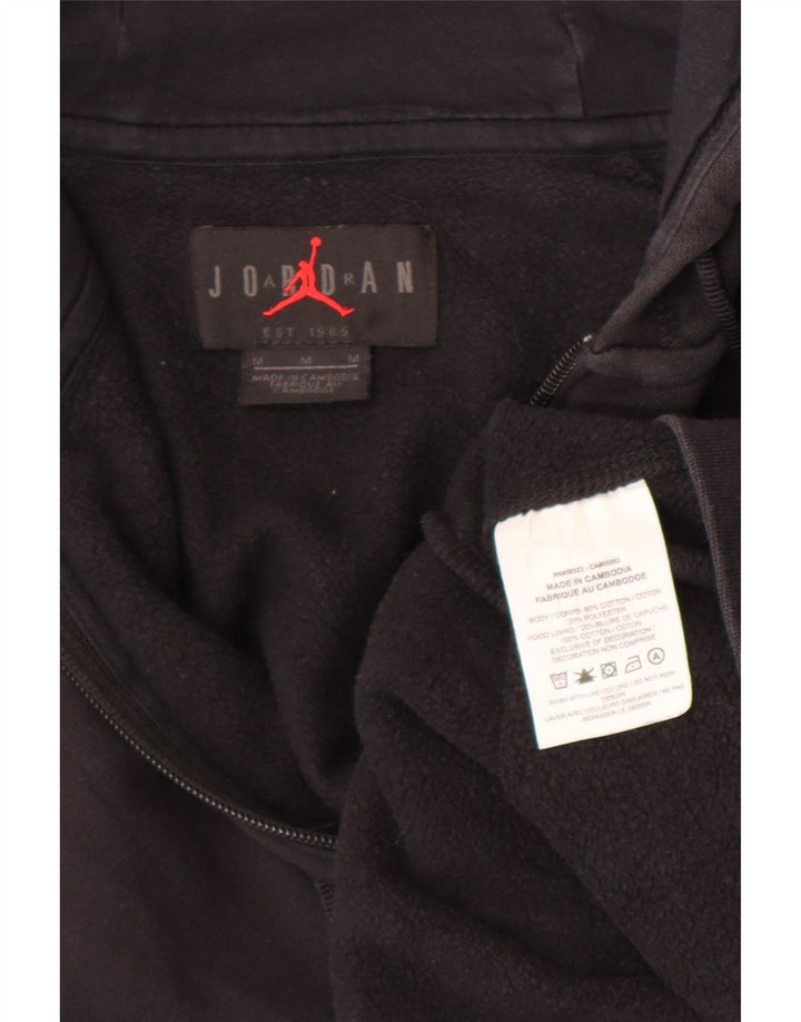 Jordan Herren-Kapuzenpullover mit Reißverschluss, mittelschwarz, Baumwolle