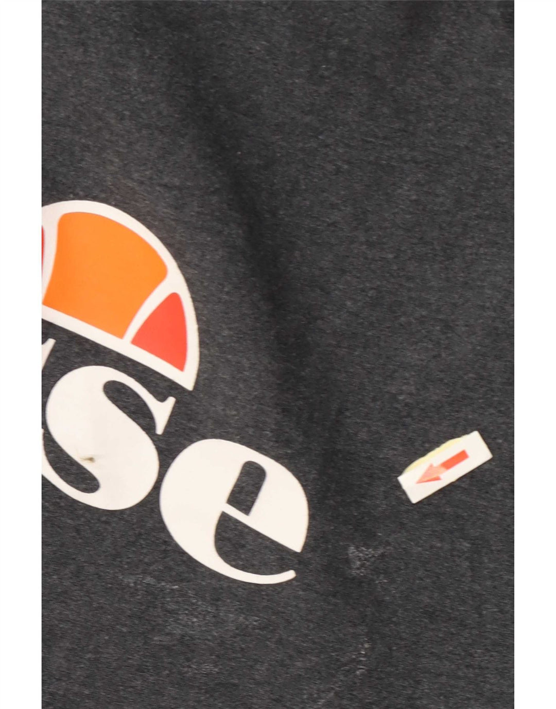 Ellesse Herren-Kapuzenpullover mit Grafik, mittelgraue Baumwolle