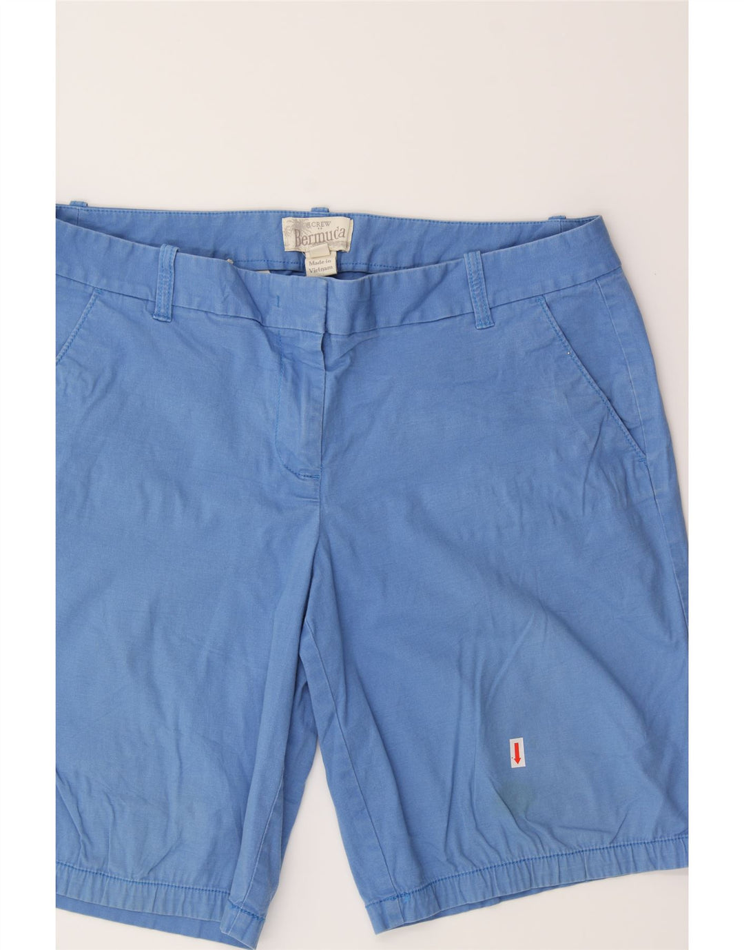 J. CREW Womens Bermuda Chino Shorts US 8 Medium W30 L10 Blue Cotton Vintage J. Crew and Second-Hand J. Crew from Messina Hembry 