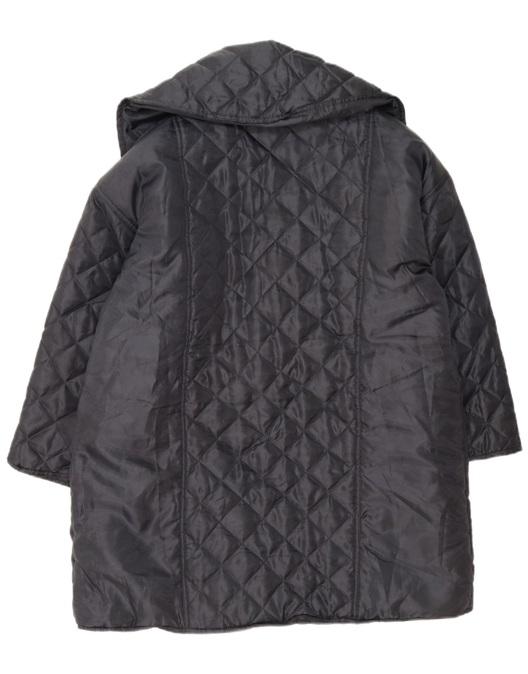 Roberta di Camerino Damen Übergroßer gesteppter Mantel UK 18 XL Schwarz