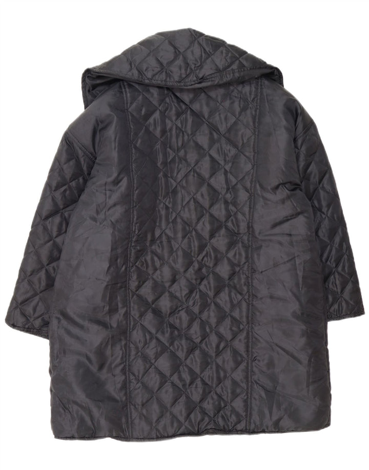 Roberta di Camerino Damen Übergroßer gesteppter Mantel UK 18 XL Schwarz