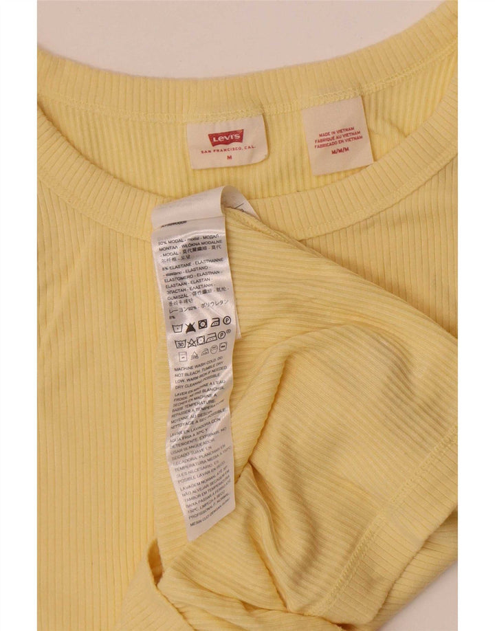 Levi's Damen-Trägershirt UK 12 Mittelgelb aus Modal