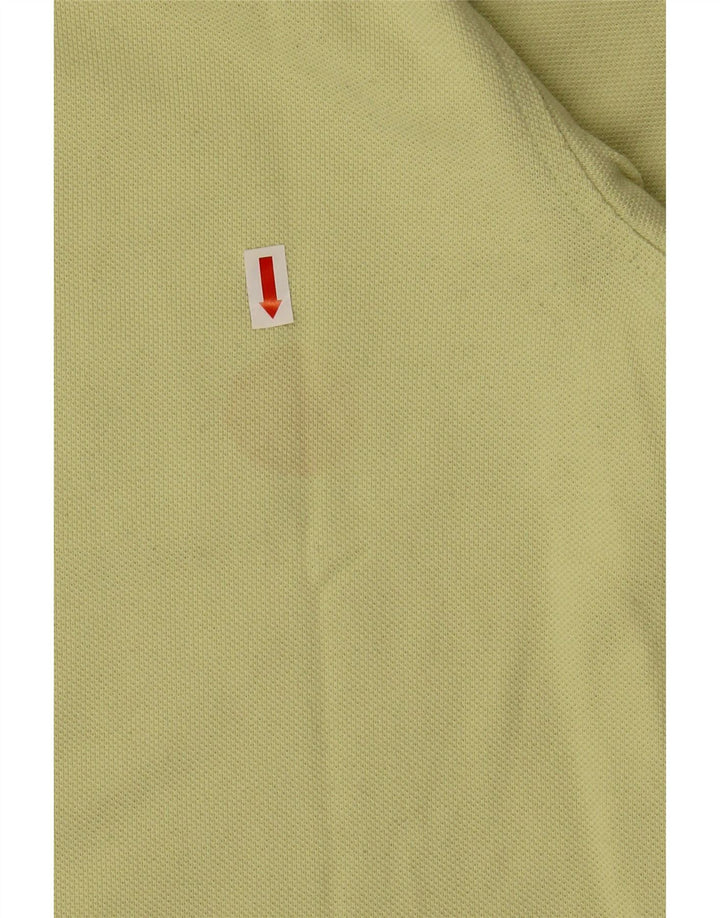 TOMMY HILFIGER Mens Polo Shirt Medium Yellow
