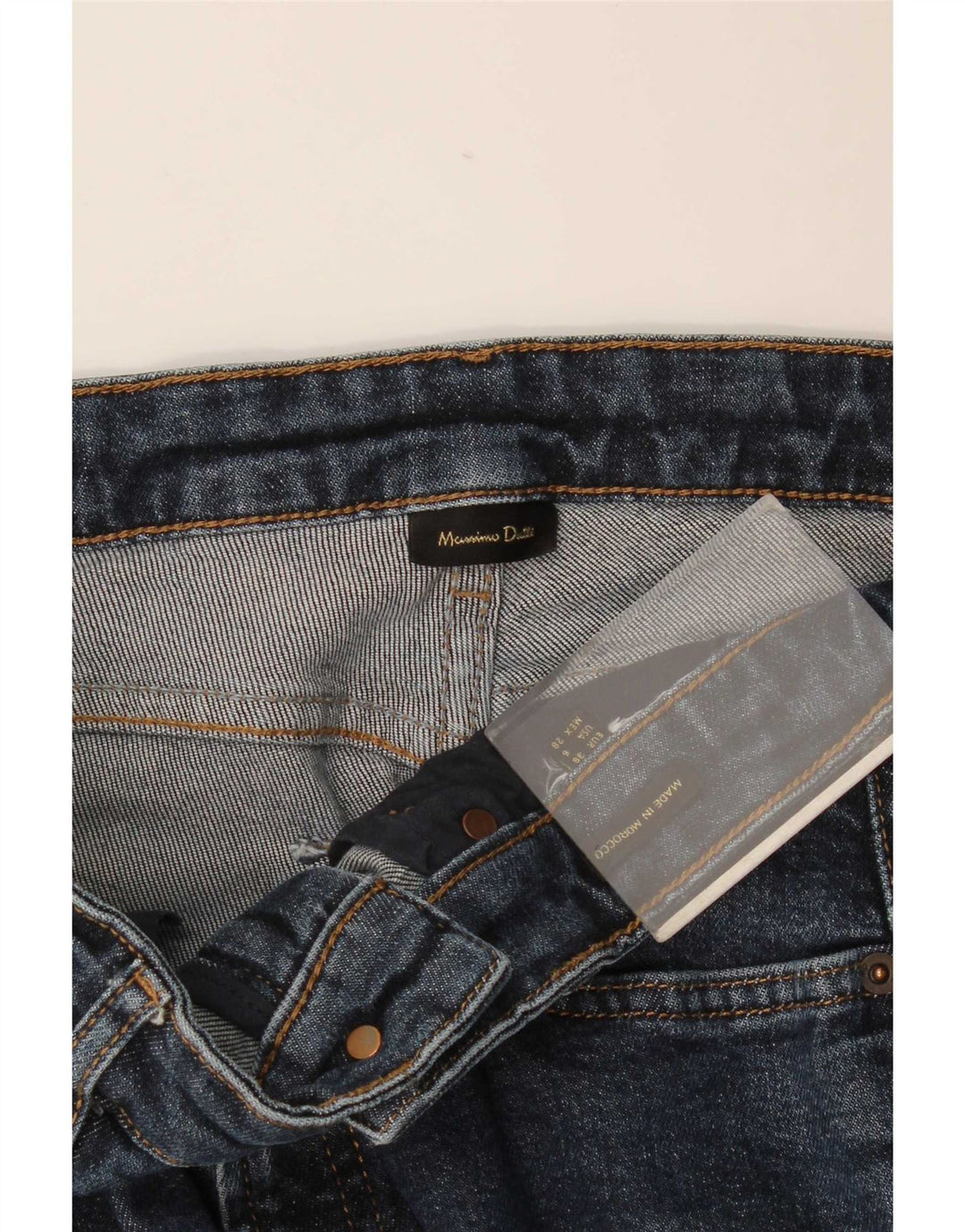 Massimo Dutti Damen Slim Jeans EU 38 Small W28 L26 Marineblau