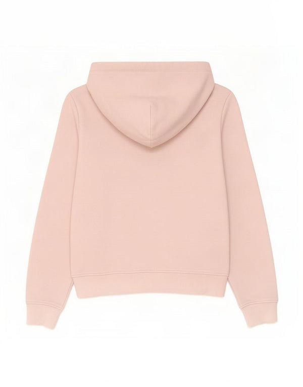 Tommy Hilfiger Damen Kapuzenpullover UK 14 Mittelrosa Baumwolle