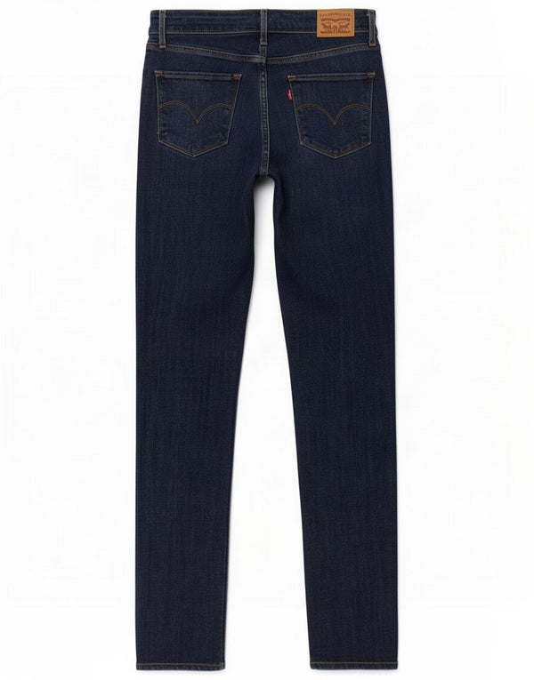 Levi's Damen 721 Skinny High Waist Jeans W28 L32 Blaue Baumwolle