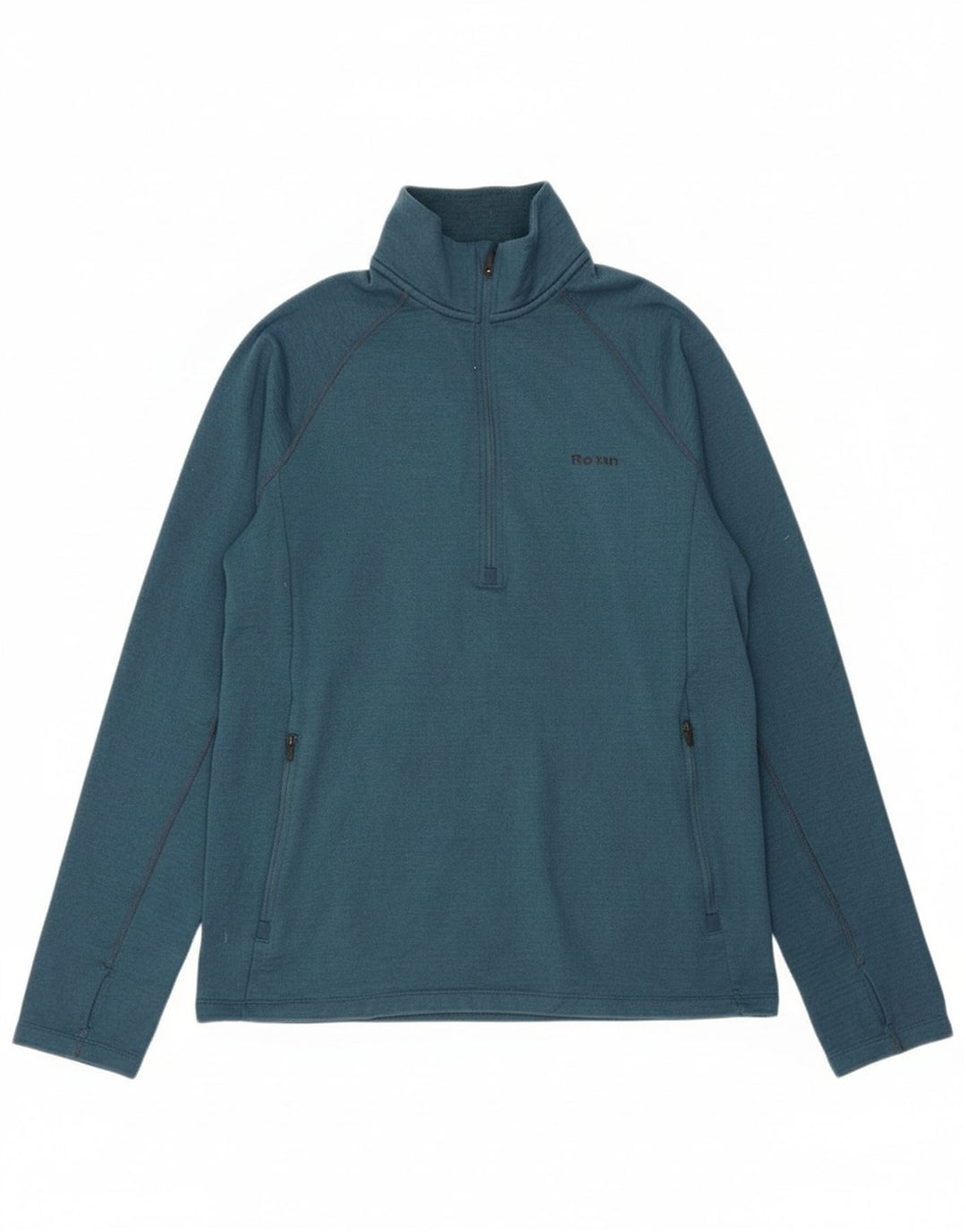 ROHAN Mens Zip Neck Sweatshirt Jumper Small Blue Polyester