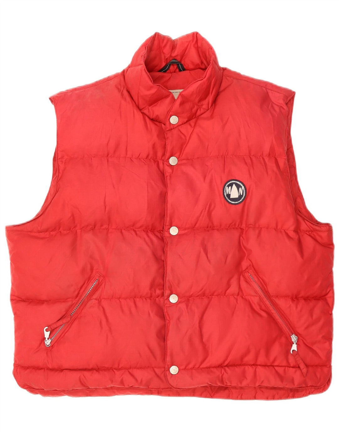 Murphy & Nye Herren Wattierte Weste UK 40 Large Rot Polyamid