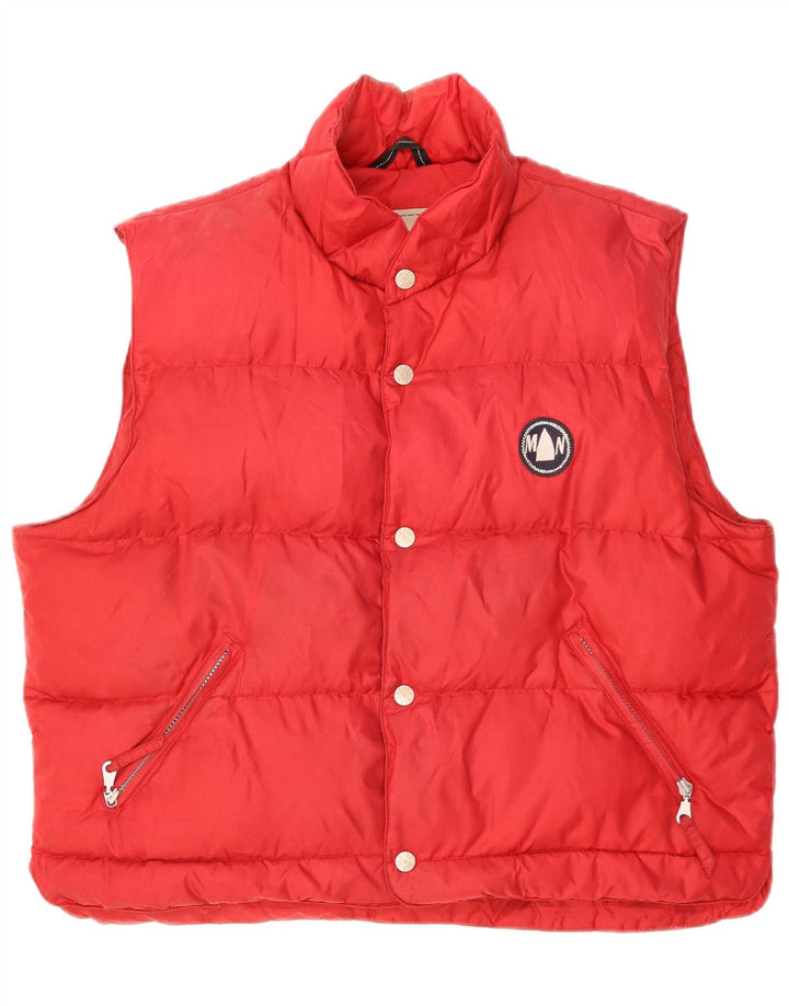 Murphy & Nye Herren Wattierte Weste UK 40 Large Rot Polyamid