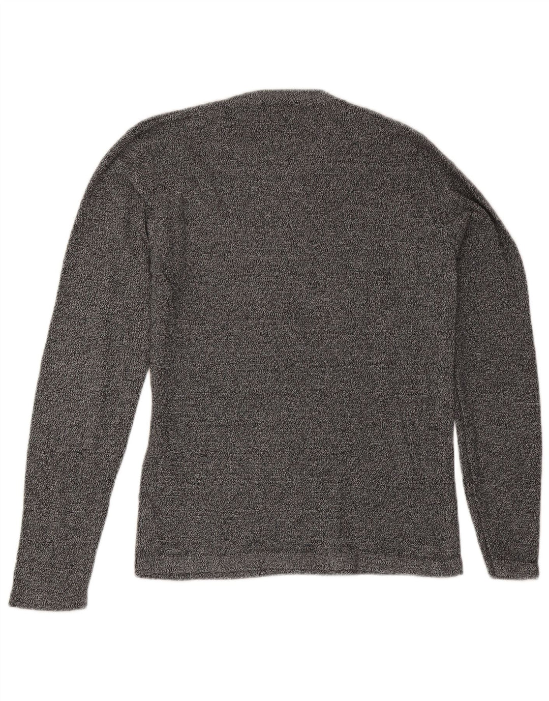 Jack & Jones Herren-Pullover mit Rundhalsausschnitt, mittelgrau gesprenkelte Baumwolle