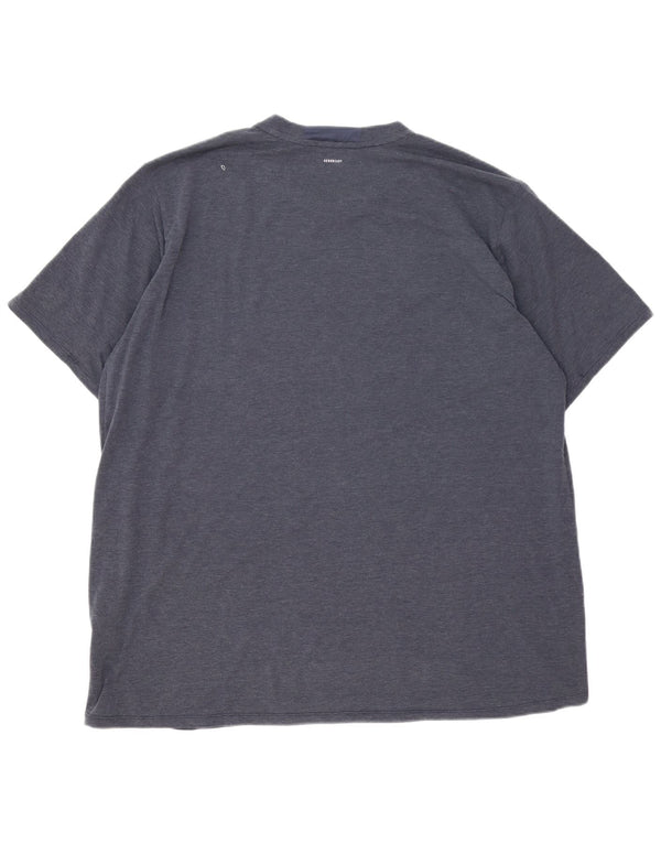 Adidas Herren T-Shirt Top 2XL Marineblau Polyester