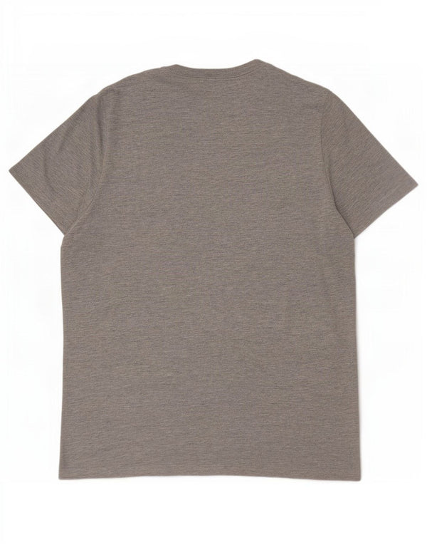Tommy Hilfiger Herren Grafik-T-Shirt-Oberteil XL Grau meliert