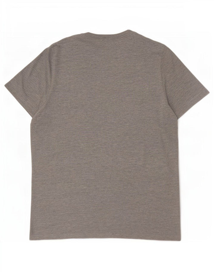 Tommy Hilfiger Herren Grafik-T-Shirt-Oberteil XL Grau meliert