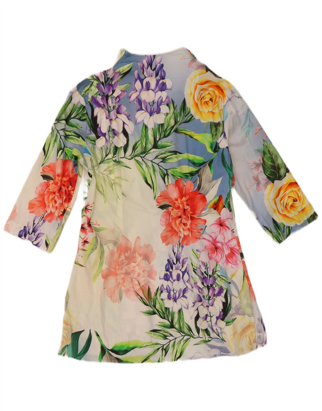 Naracamicie Longline-Hemdbluse für Damen, UK-Größe 46, klein, mehrfarbig, mit Blumenmuster