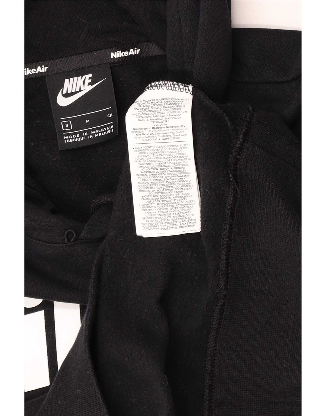 Nike Herren Graphic Regular Fit Kapuzenpullover, Größe S, Schwarz, Baumwolle