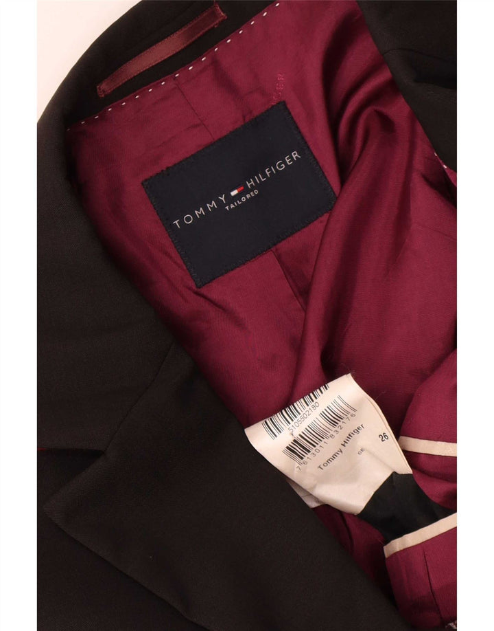 Tommy Hilfiger Maßgeschneiderte Herren-Blazerjacke mit 3 Knöpfen, UK 42, XL, braune Viskose