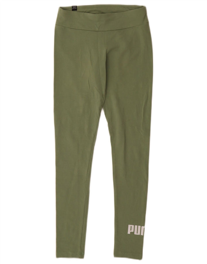 Puma Damen Graphic Leggings UK 4 XS Grün