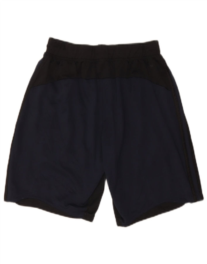 Adidas Herren Climalite Sport Shorts Small Marineblau Colourblock Polyester
