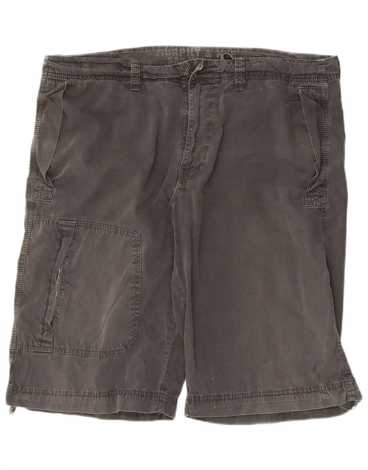 Murphy & Nye Herren Sailmakers Cargo Shorts W40 XL Grau Baumwolle