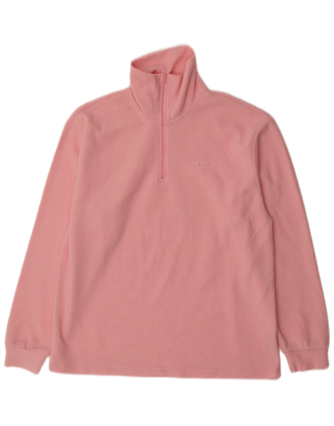 INVICTA Damen-Fleecepullover mit Reißverschluss am Hals, UK 16, Größe L, rosa, Polyester