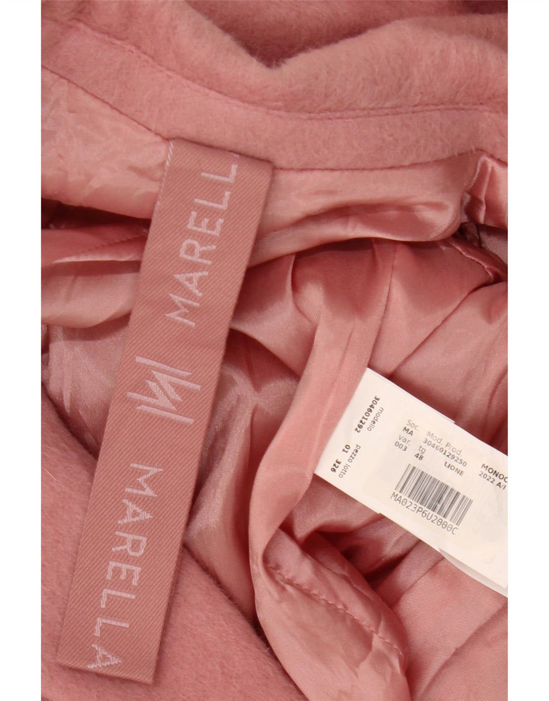 Marella Damen Longline 2-Knopf-Blazerjacke IT 48 XL Rosa Wolle