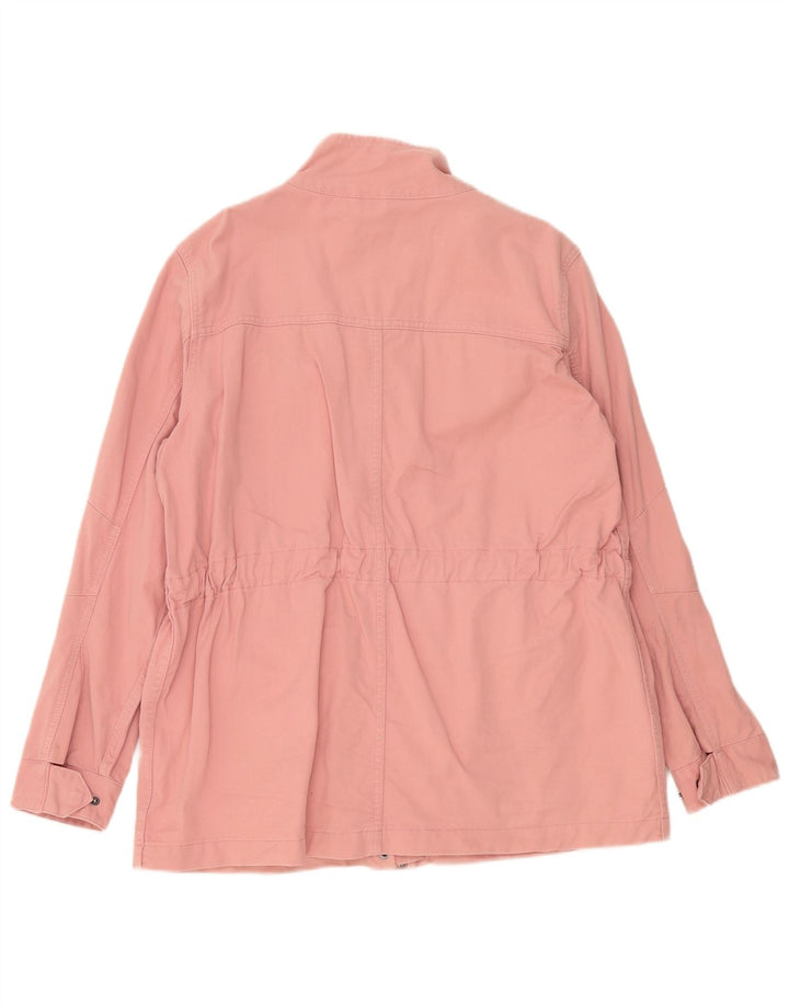 Marks & Spencer Damen Utility-Jacke UK 14 Large Rosa Baumwolle