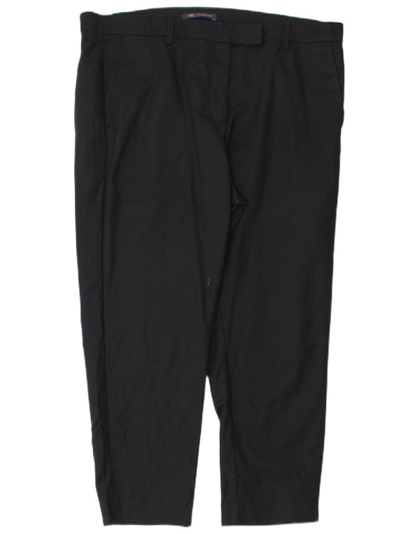 Marks & Spencer Damen-Kurzhose, UK 18, XL, W38, L25, schwarze Baumwolle