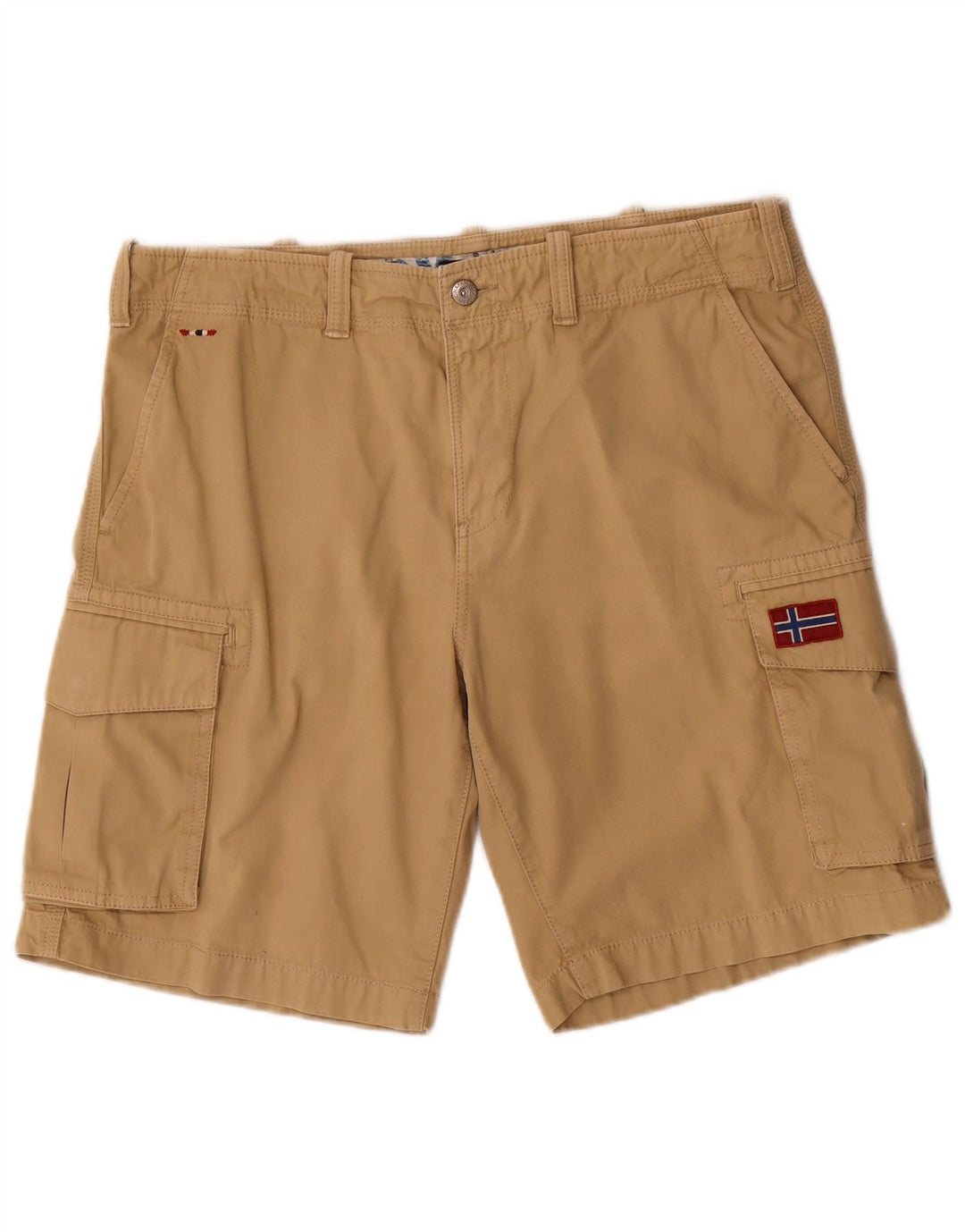 Napapijri Herren Geographic Cargo Shorts W33 Large Beige