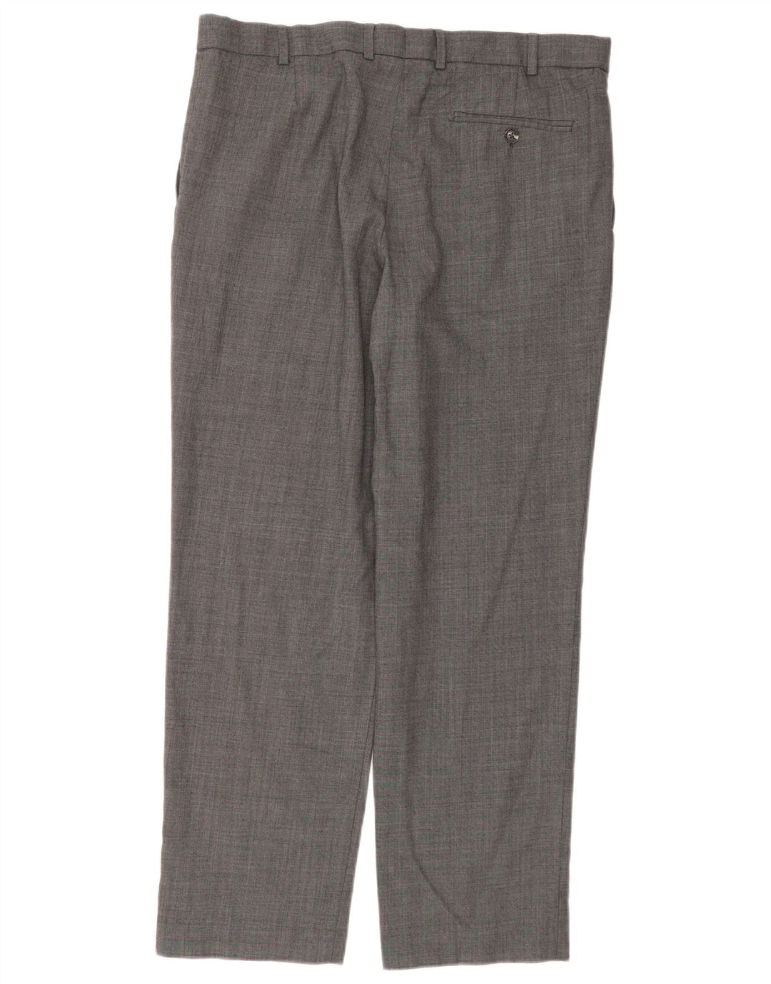 Marks & Spencer Herren-Anzughose mit gerader Passform, gerade Passform, W36, L31, graue Wolle