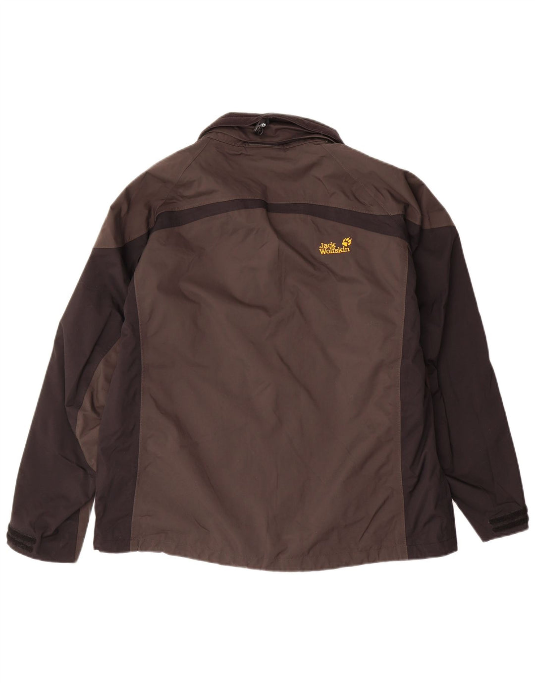 JACK WOLFSKIN Womens Oversized Rain Jacket UK 18/20 XL Grey Colourblock