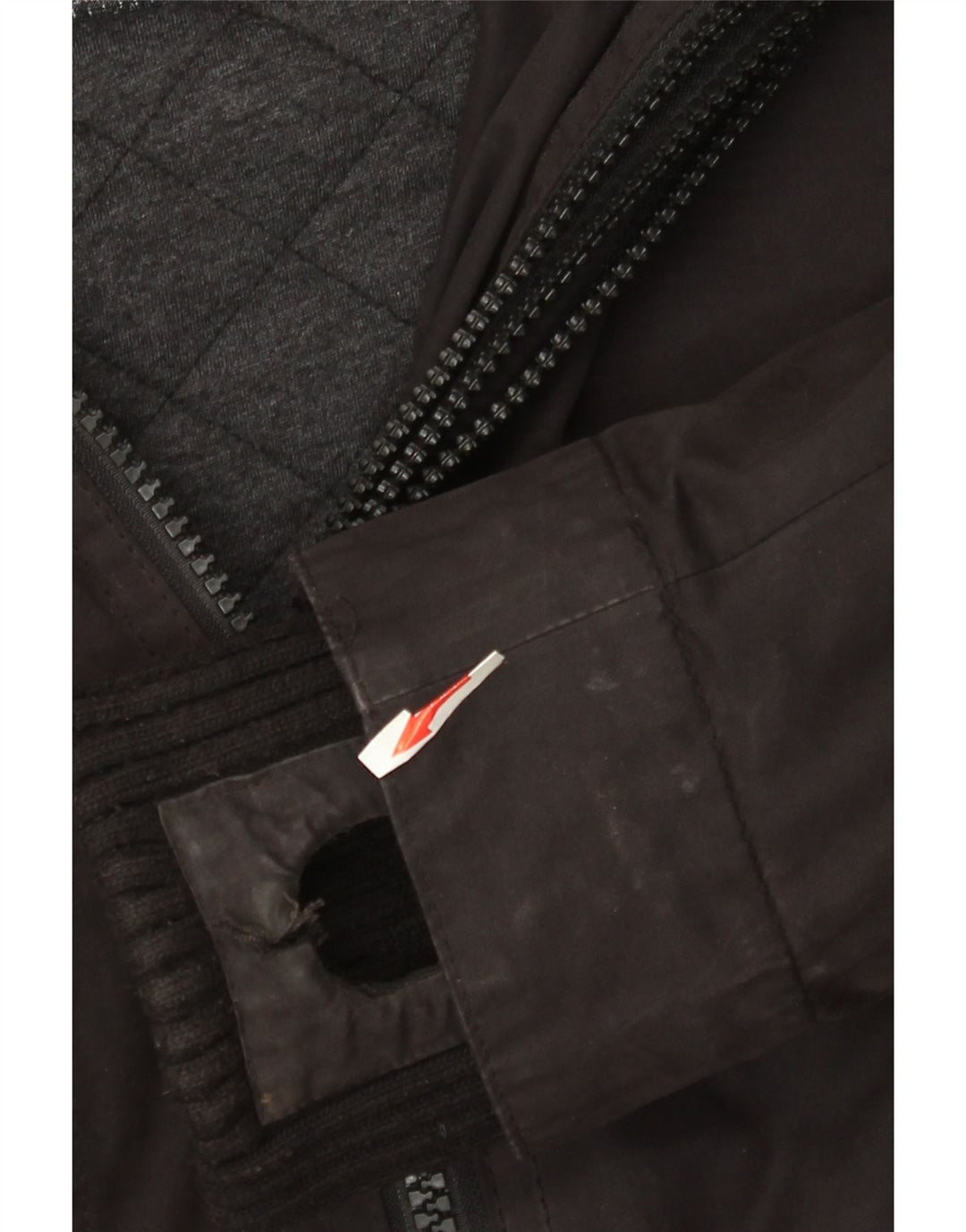Superdry Damen The Windbomber Hooded Windjacke UK 14 Medium Schwarz