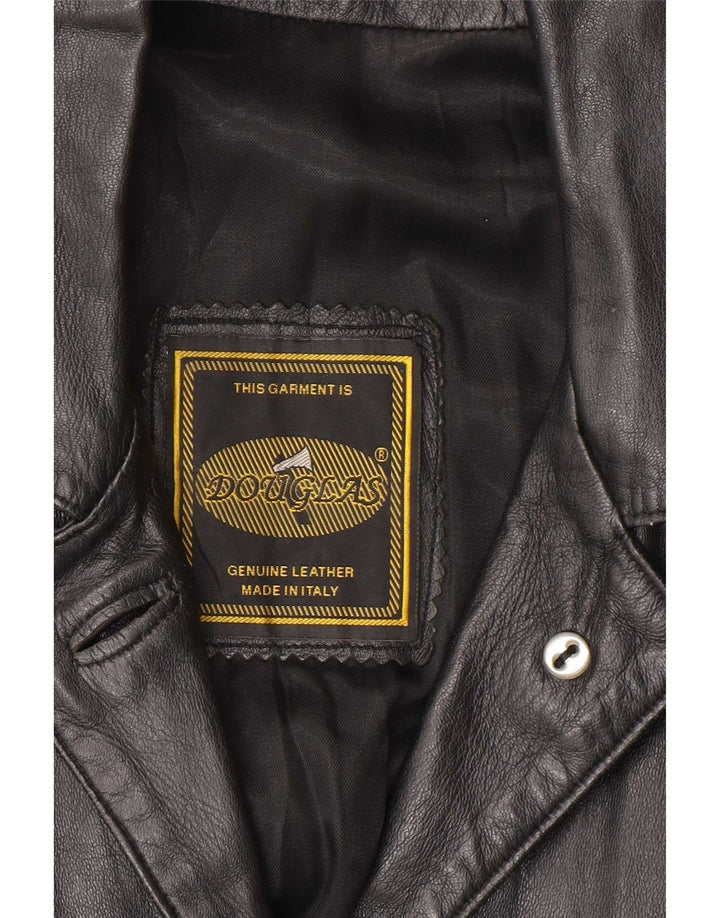 Douglas Damen Ledermantel UK 16 Large Schwarz