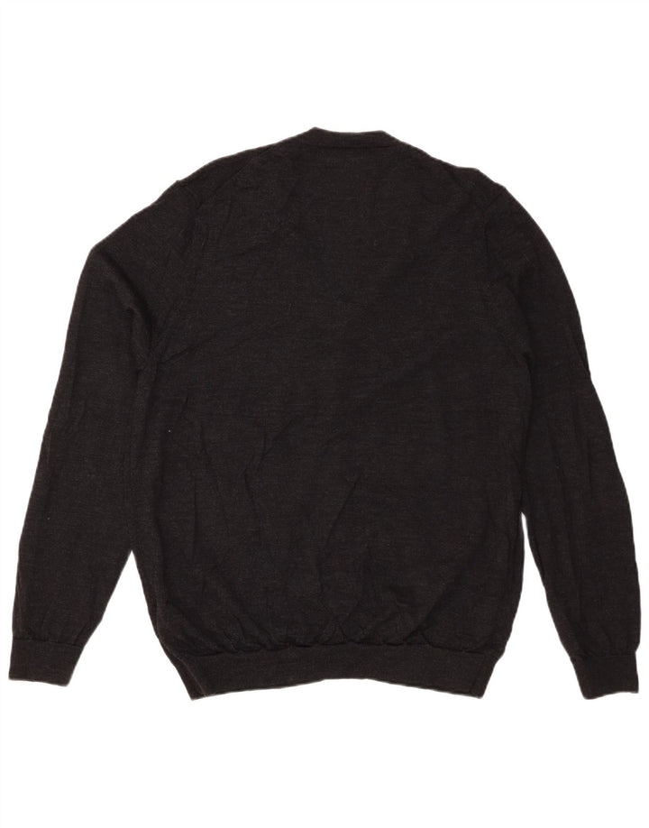 Marks & Spencer Herren Strickjacke XL Grau Merinowolle