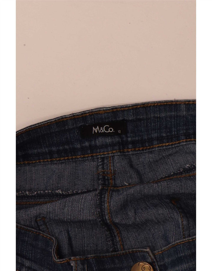 M&Co Damen Straight Jeans UK 12 Medium W32 L30 Blau