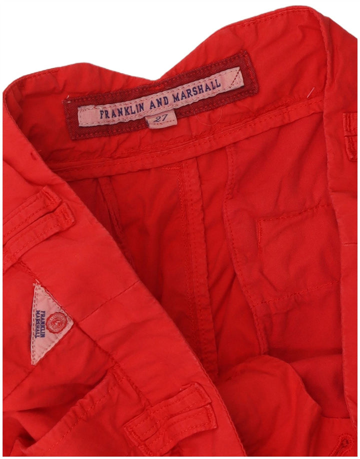 Franklin & Marshall Damen Pegged Casual Shorts W27 Small Rot