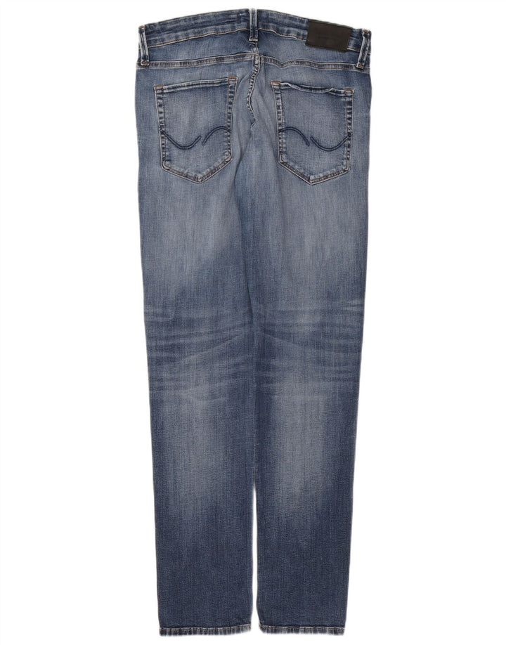 Jack & Jones Herren GLENN Slim Jeans W33 L32 Blaue Baumwolle