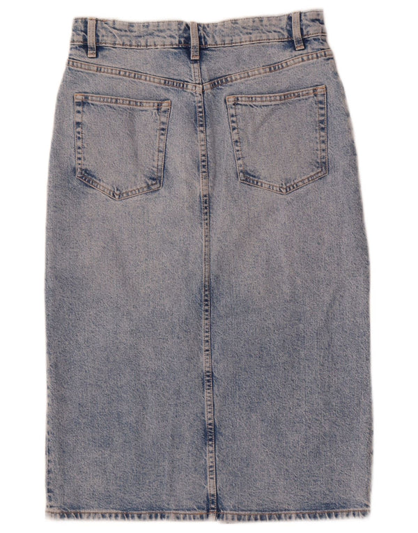 Zara Damen Jeansrock Medium W28 Blaue Baumwolle