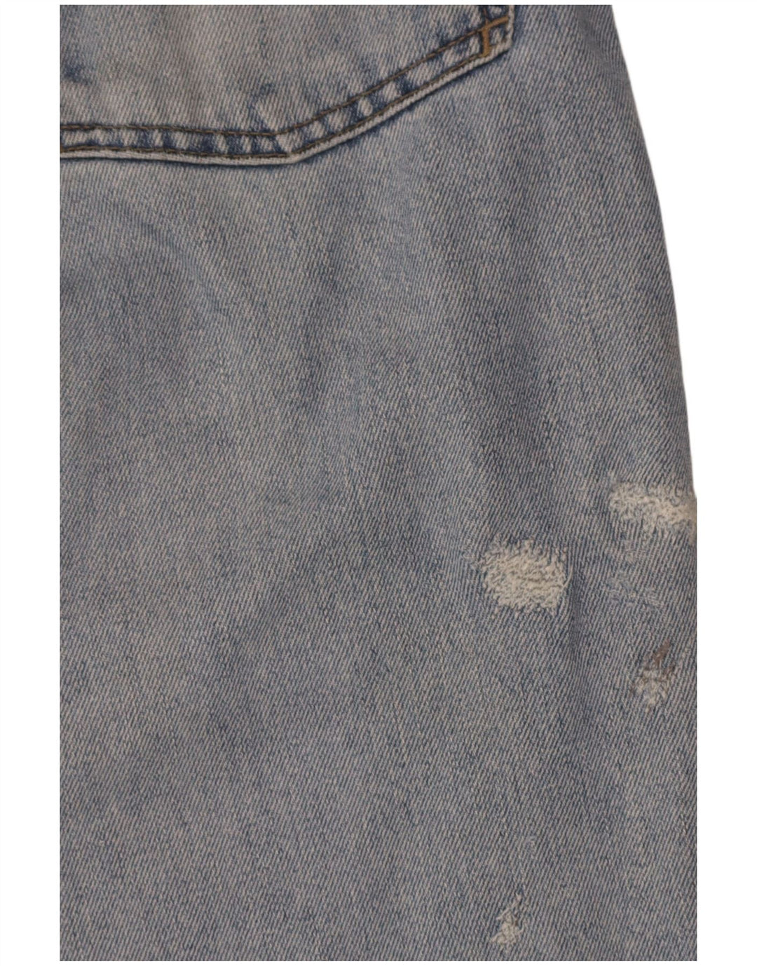 Armani Damen Straight Jeans W34 L33 Blaue Baumwolle