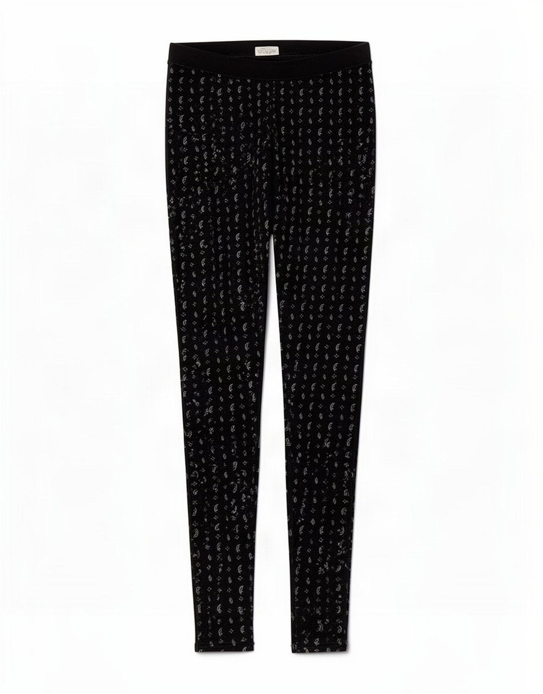 Jack Wills Damen-Leggings mit abstraktem Muster, Größe S, Schwarz