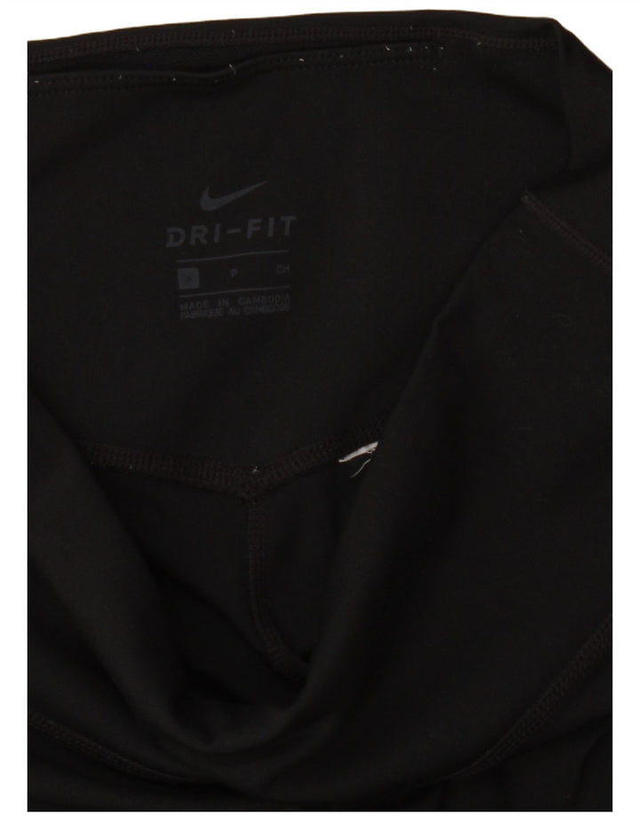 Nike Damen Dri Fit Capri Leggings UK 8 Small Schwarz
