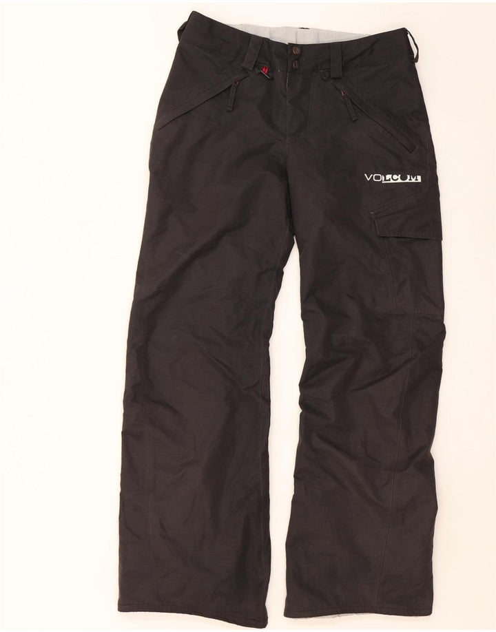Volcom Damen Graphic Cargo Skihose UK 10 Small Schwarz Polyester
